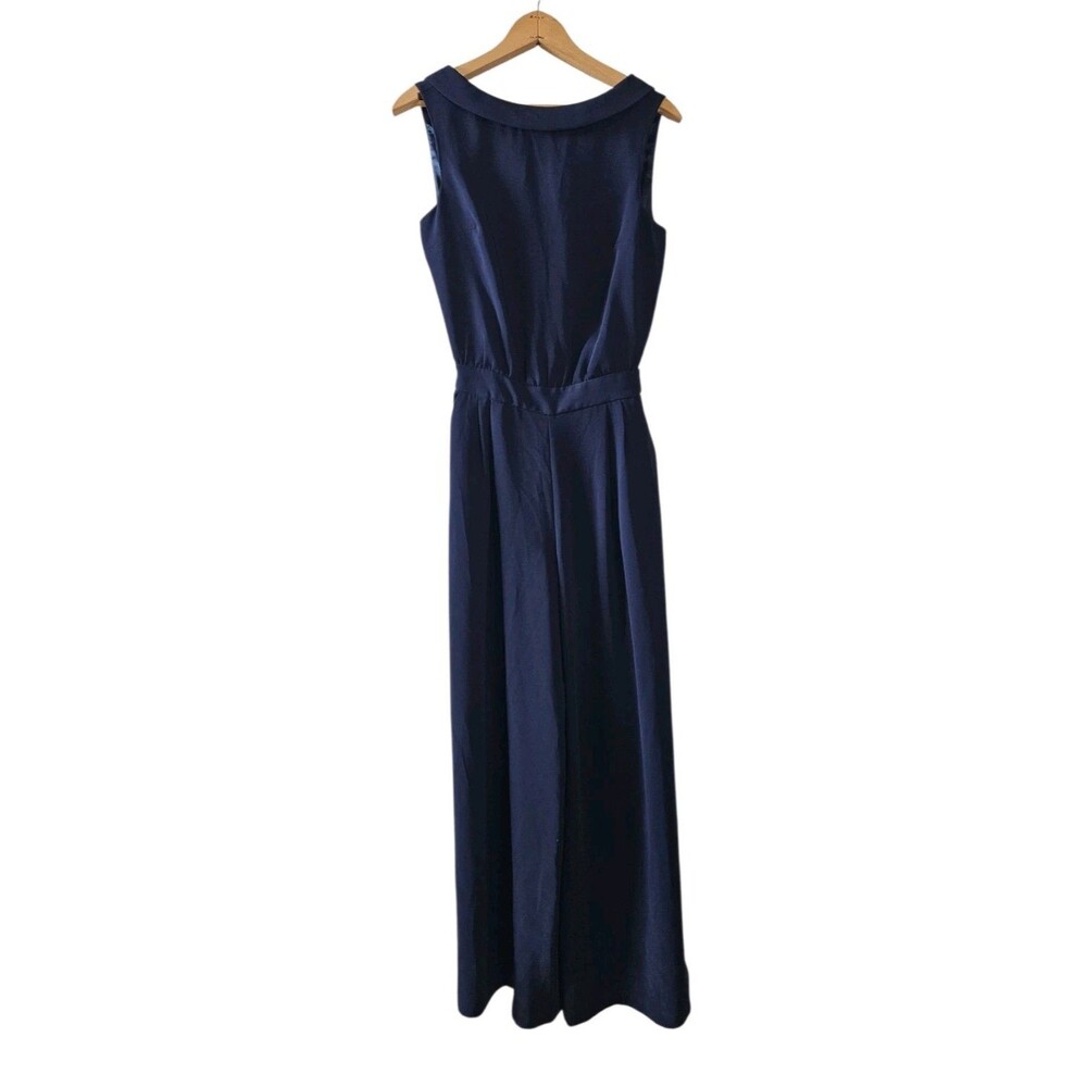 Boden Clarissa Navy Blue PETITE size 4 Sleeveless Jumpsuit Womens